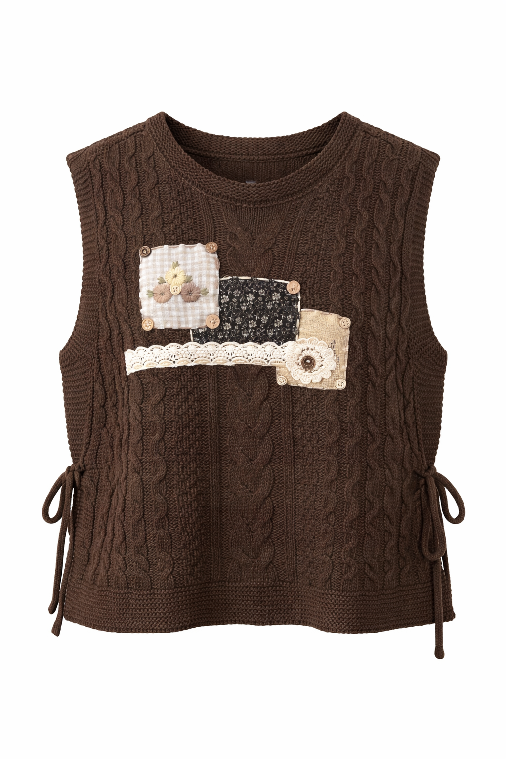 Patchwork Knit Vest