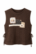 Patchwork Knit Vest