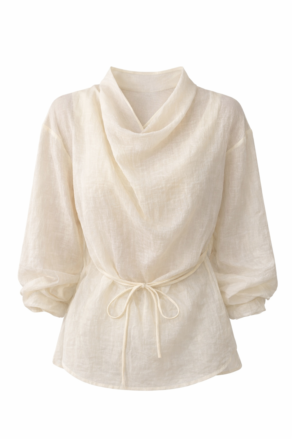 Soft Drape Linen Blouse
