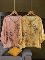 Peach Blossom Embroidered Top