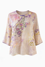 Spring Garden Embroidery Top