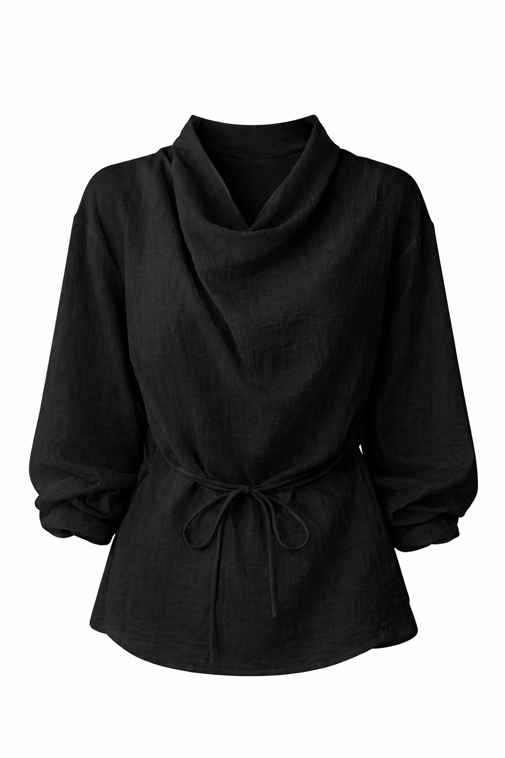 Soft Drape Linen Blouse