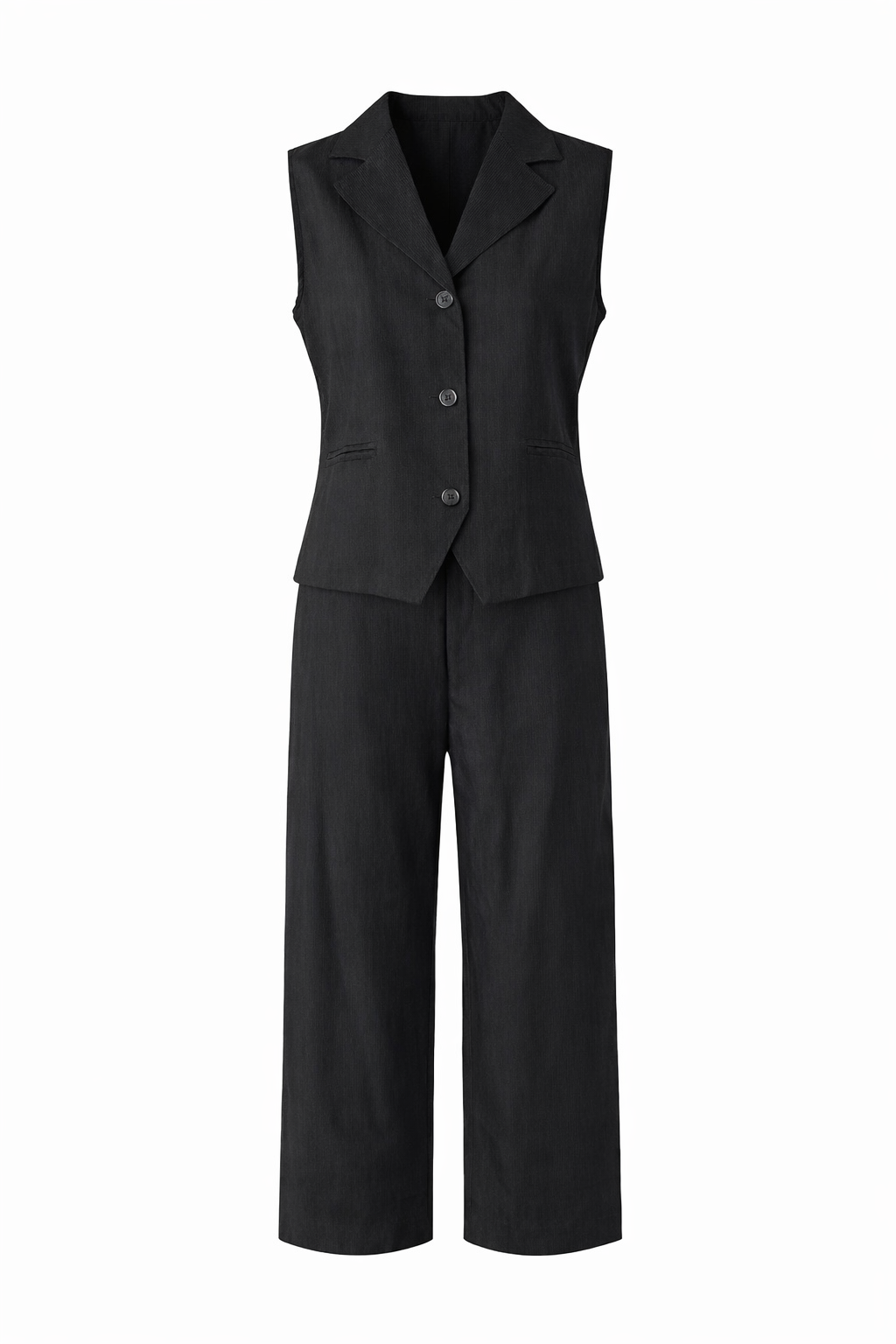 Linea Black Vest Set