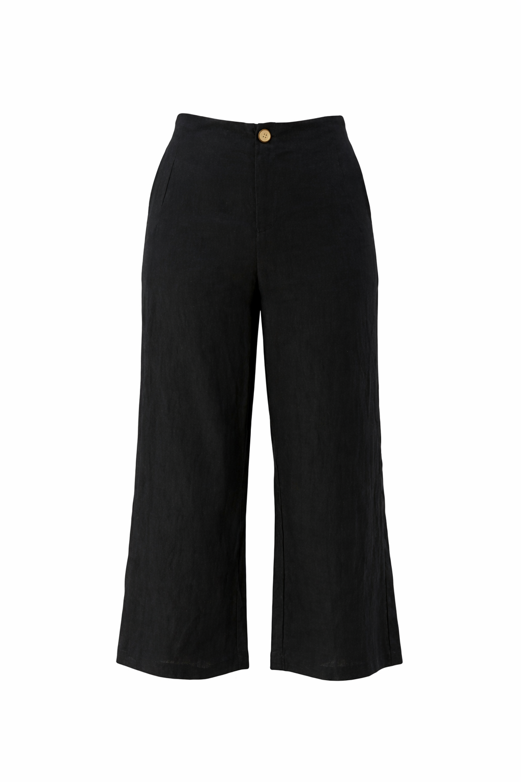 Minimal Linen Culotte Trousers