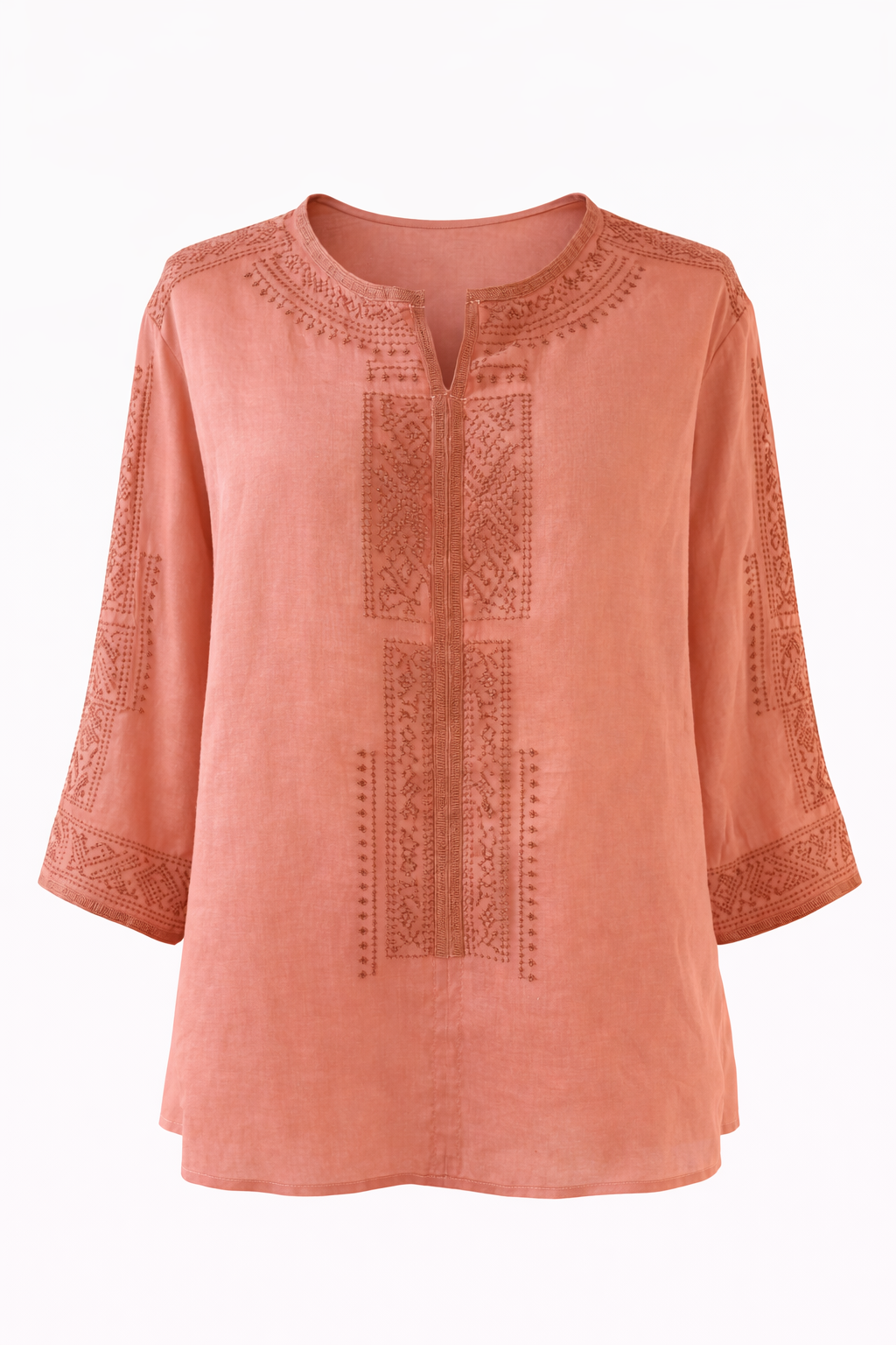 Nola Embroidery Linen Top