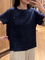 Dual Fabric Pocket Tee