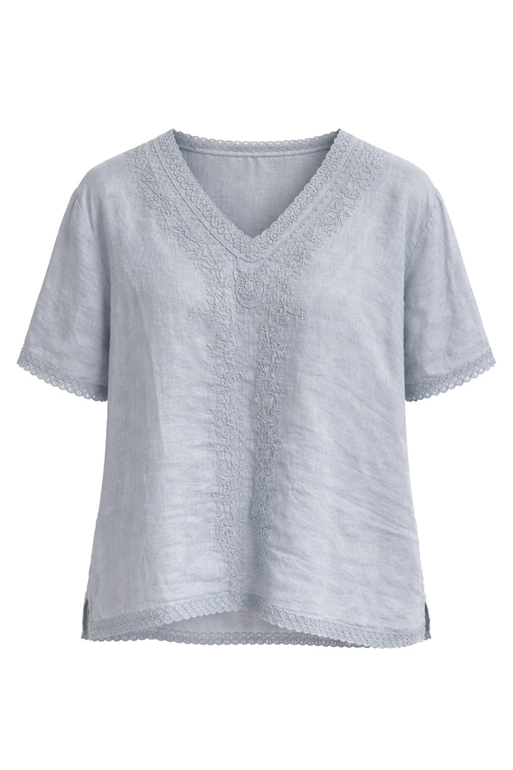 Aurelia V-Neck Linen Top
