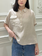 Pocket Linen Top
