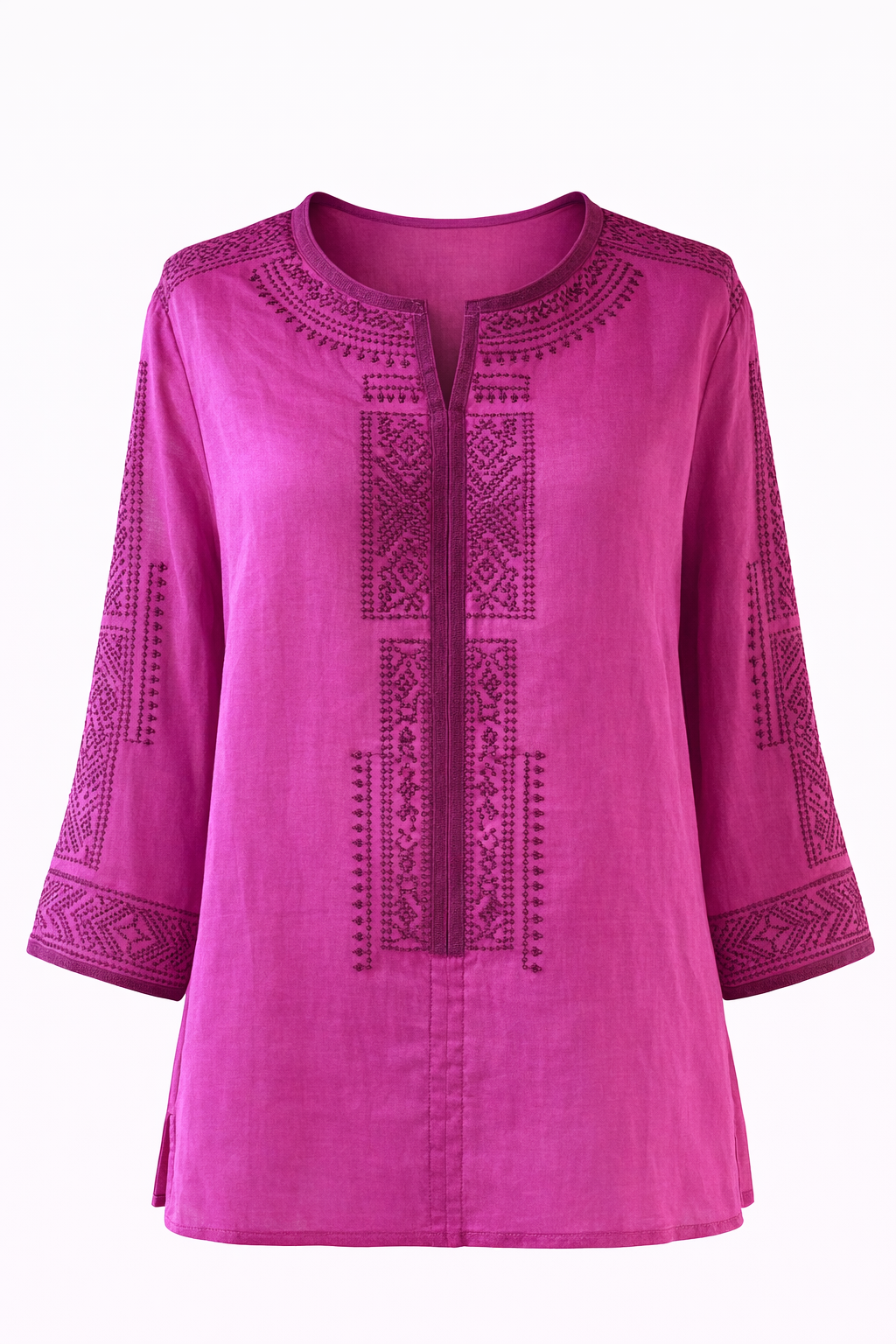 Nola Embroidery Linen Top