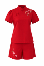 Scarlet Blossom Mandarin Set