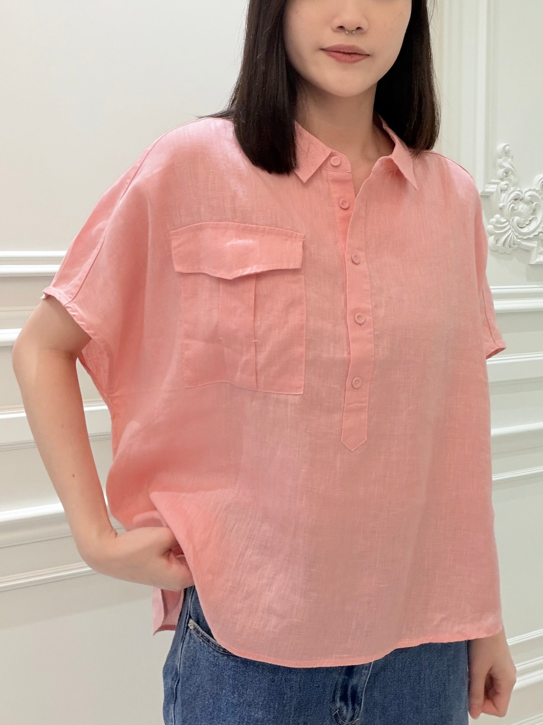 Pocket Linen Top