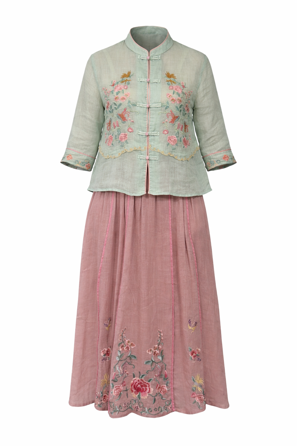 Roselle Embrace Embroidered Skirt