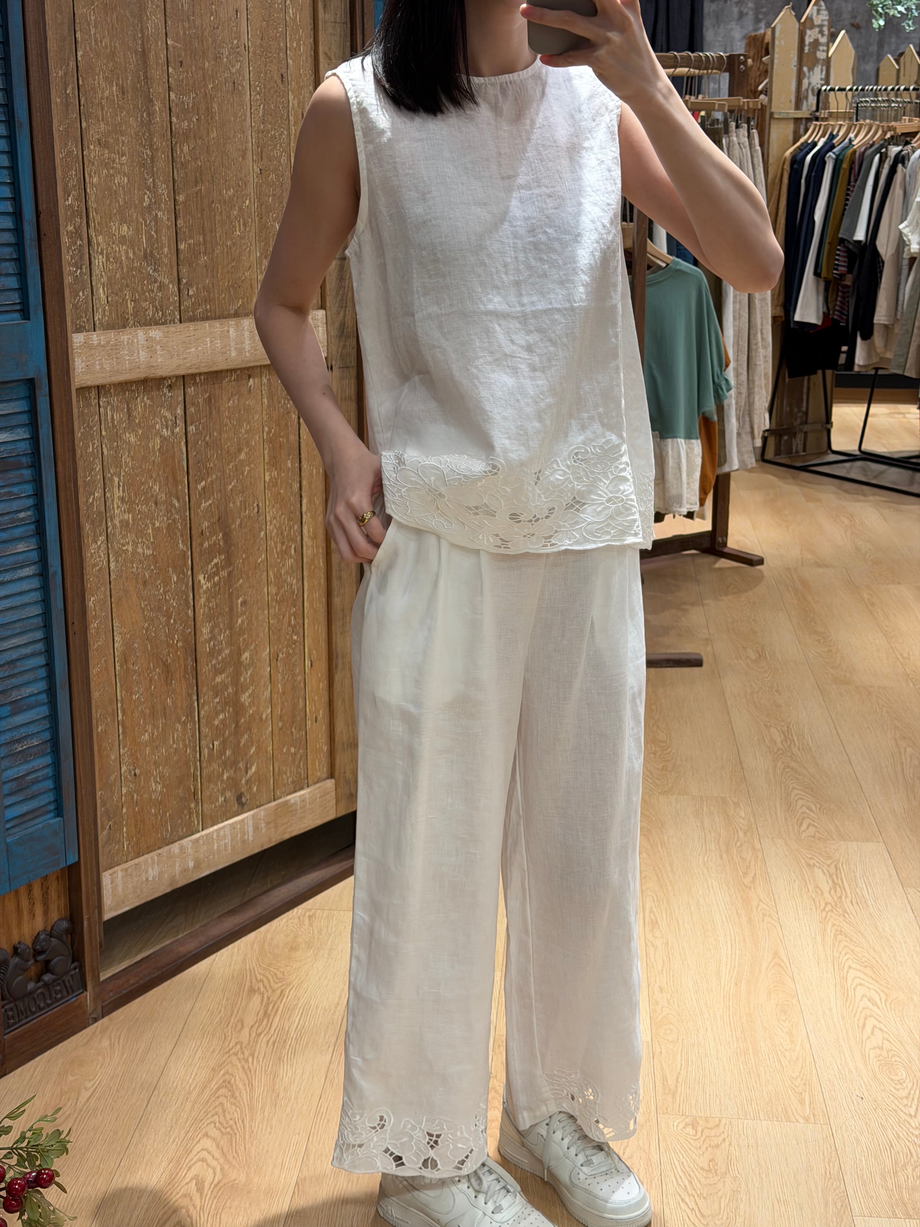 Élise Linen Sleeveless Set