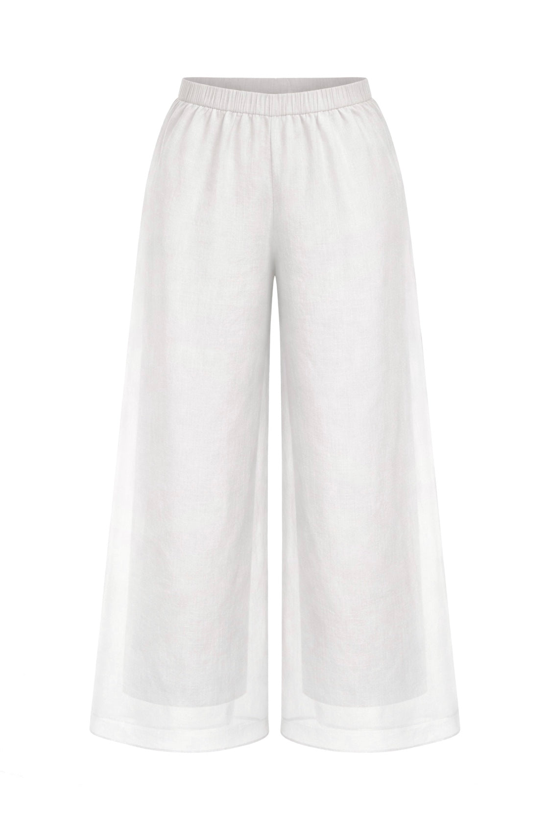 Relaxed Linen Wide Pants (Forest Series)