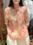 Serena Butterfly Embroidered Blouse