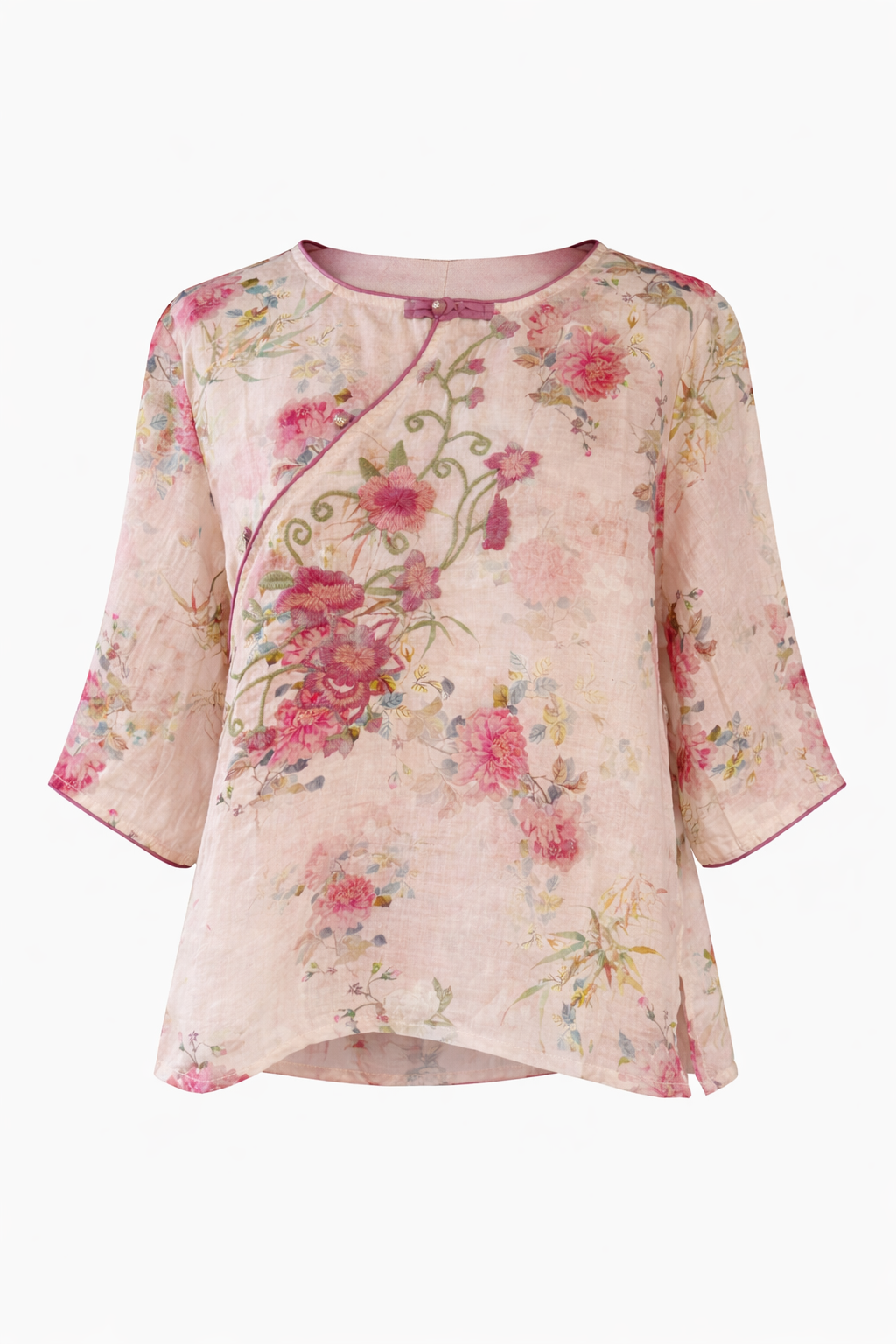 Spring Garden Embroidery Top