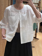 Mori Pocket Linen Top