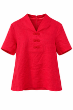 Radiant Knot Linen Top