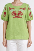 Petal Embroidered Blouse