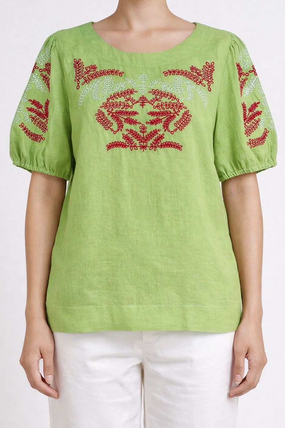 Petal Embroidered Blouse