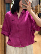 Ivory Pocket Collar Top